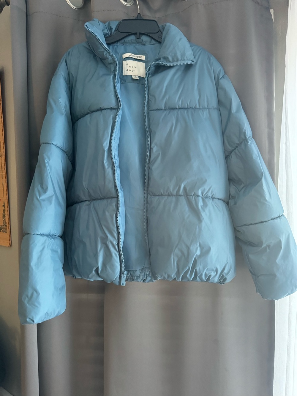 A New Day Light Blue Puffer Jacket
